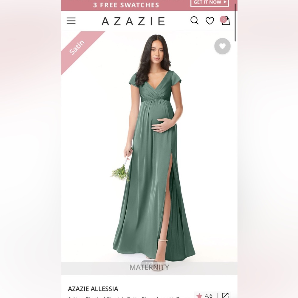Azazie Allessia (maternity) in Eucalyptus